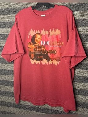 Vintage Blaine Larsen 2005 Off to Join the World Tour Country Music T-Shirt 2XL